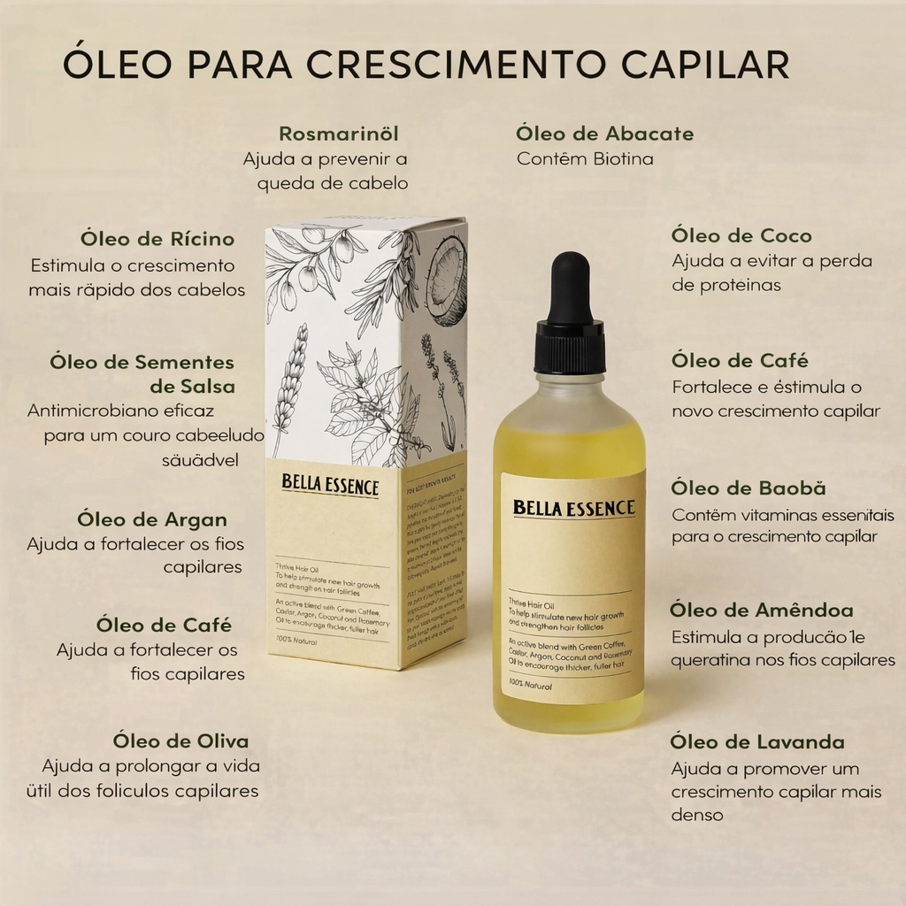 Óleo Capilar Natural Bella™