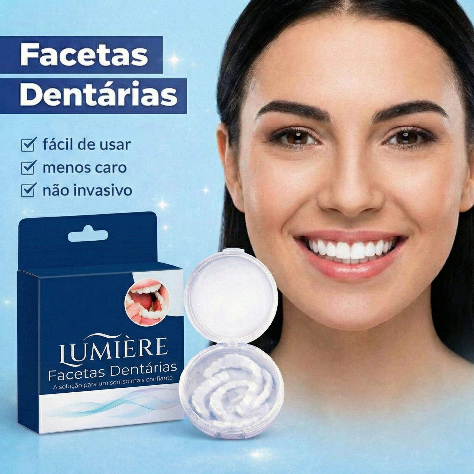 Lumiere White — Facetas Removíveis Premium